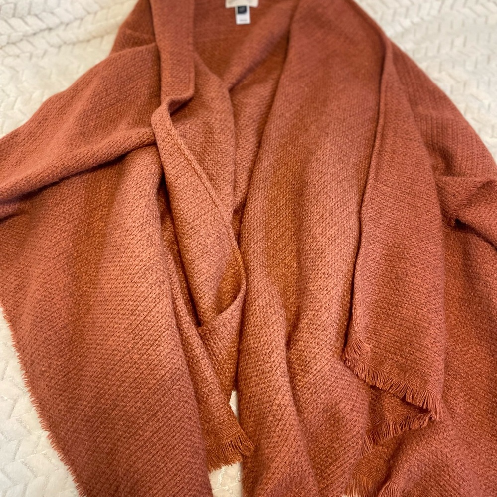 Universal Thread Terracotta Poncho - image 1
